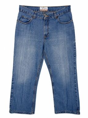 Old Navy Women’s Bootcut Capri Jeans Size 10 Medium Wash 100% Cotton